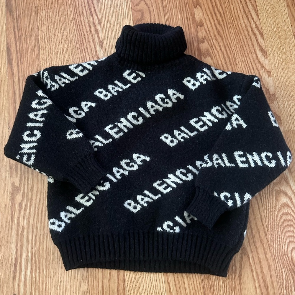 authentic balenciaga toddler sweater